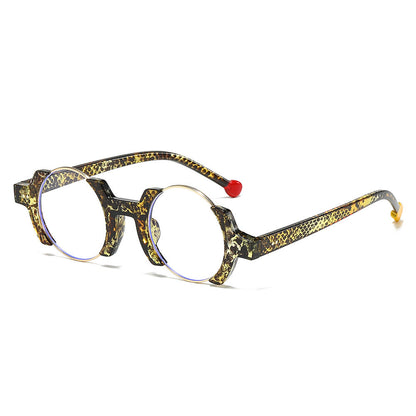 Trendy Colorful Round Frame Eyeglasses for Casual Style
