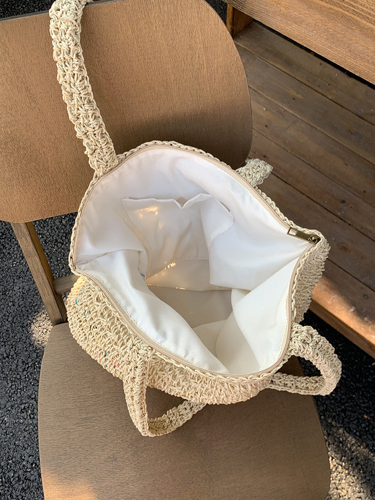 Woven Straw Tote Bag for Women, Stylish and Versatile