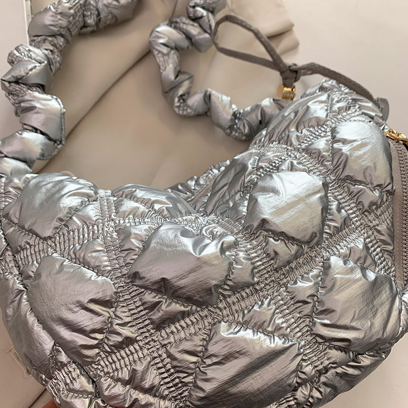 Chic Cloud-Shape Nylon Crossbody Bag with Large Capacity