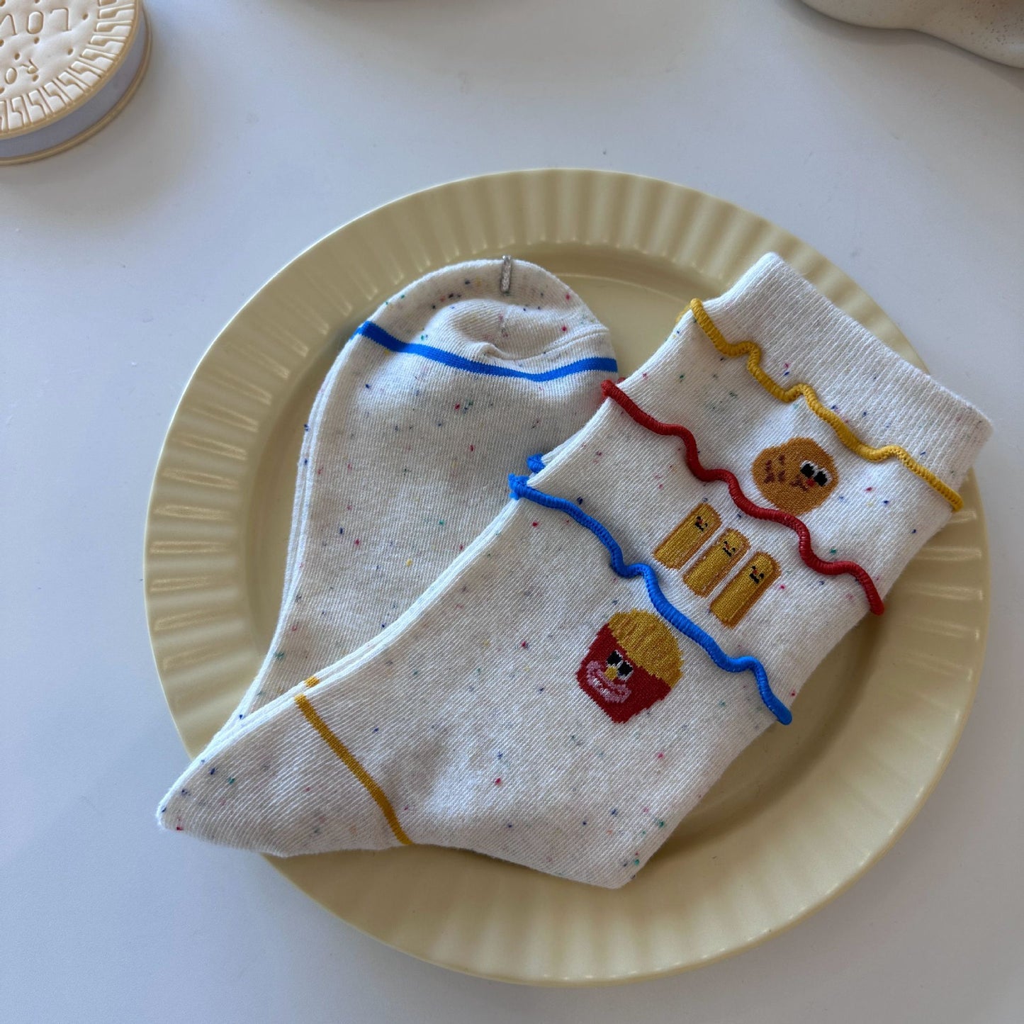 Rufia - Cute and Fun Burger &amp; Fries Socks