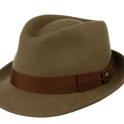 Vintage Wool Jazz Hat Adjustable Stylish Outdoor
