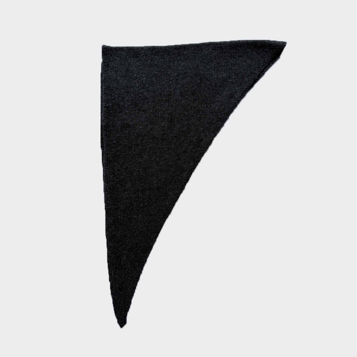 Hand Knitted Triangle Scarf Women Soft Rabbit Hair Wool Blend