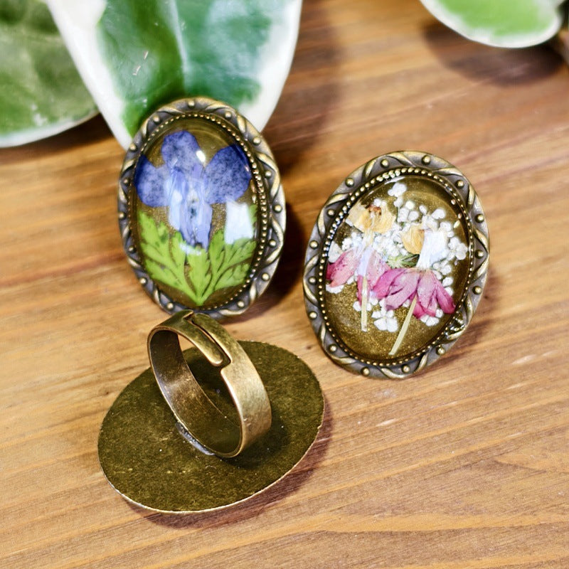 Flower-Inspired Handmade Vintage Floral Jewelry Set