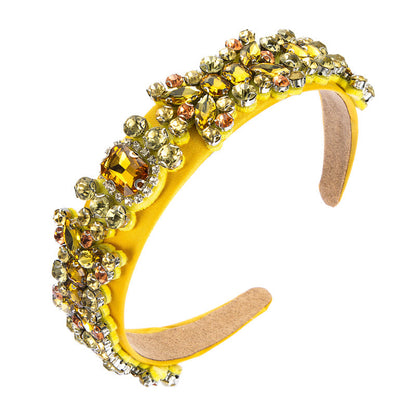 Baroque Style Rhinestone Headband Fashionable Hair Accessory