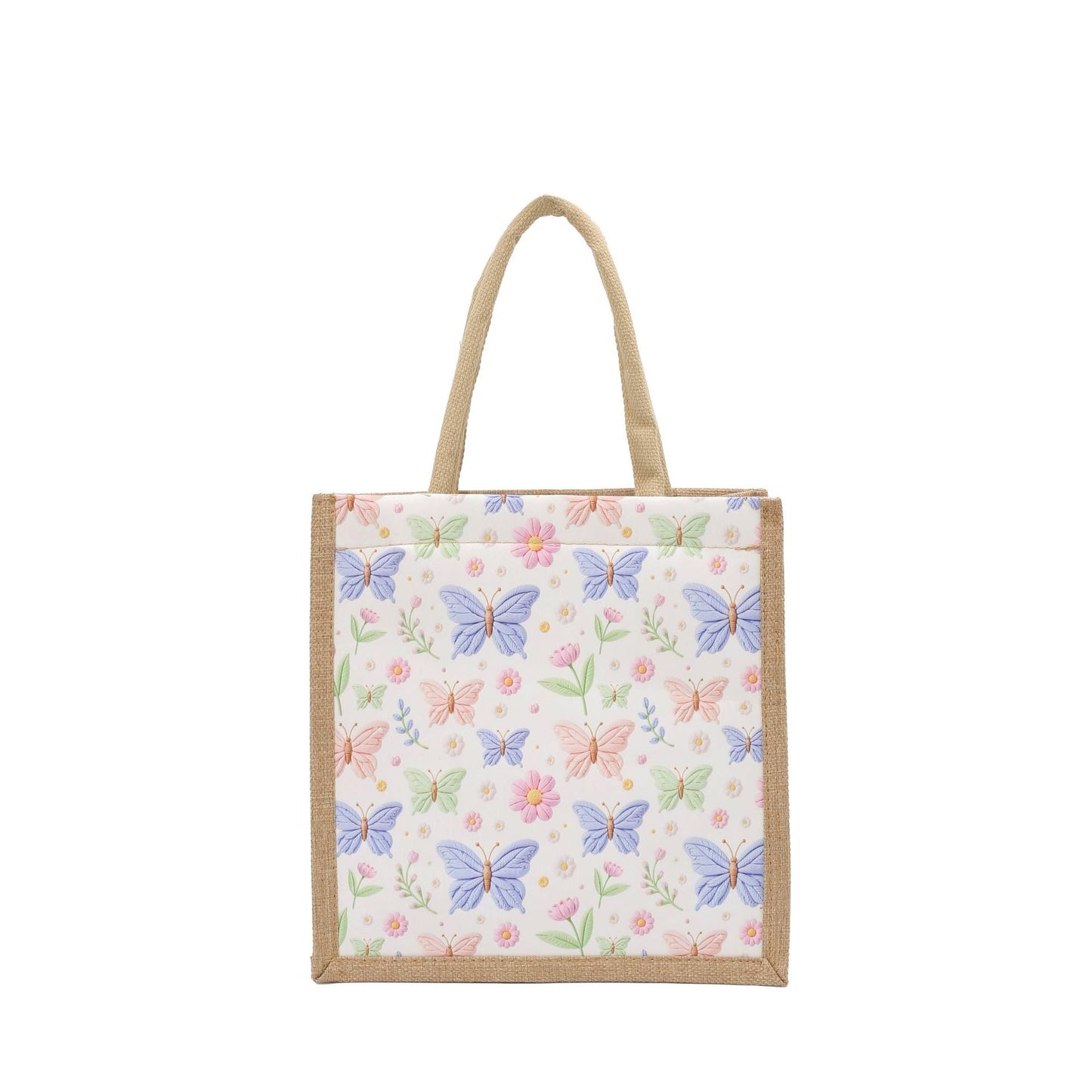 Stylish 3D Patterned Linen Tote Bag for Women