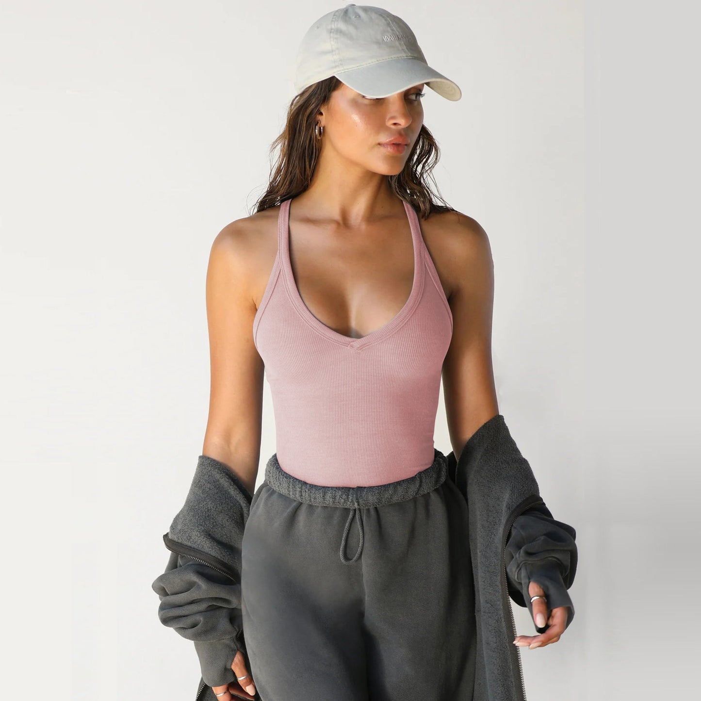 Sexy Slim Knitted V-Neck Spaghetti Top
