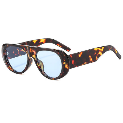 Fashionable Oval High-End Casual UV400 Sunglasses