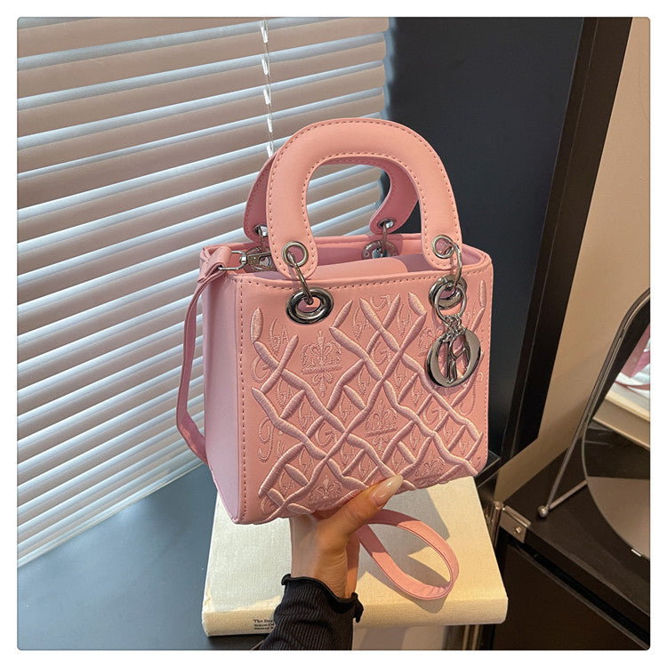 Vintage Lady Duffy Bag Fashionable Handbag for Daily Use