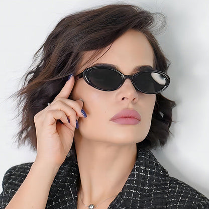 Retro Vintage Oval Sunglasses Stylish PC Frame Sunglasses