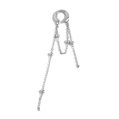 Pearl Drop Tassel Ear Cuffs Trendy Ins Style
