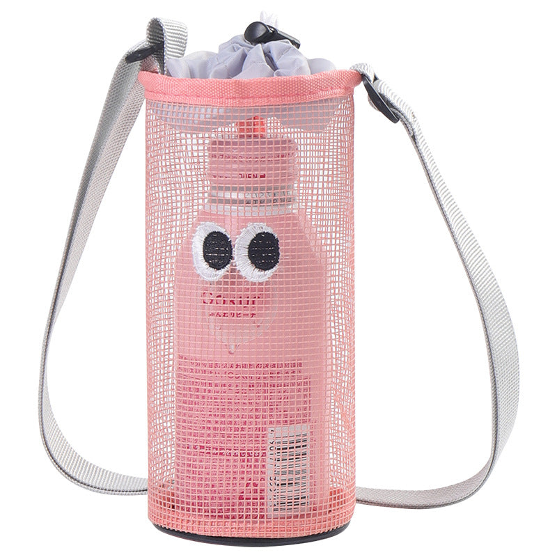 Cute Eyes Drawstring Organizer Shoulder Bag