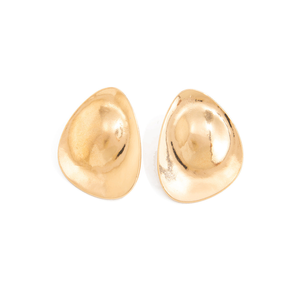 Fashion Liquid Metal Droplet Earrings Geometric Design