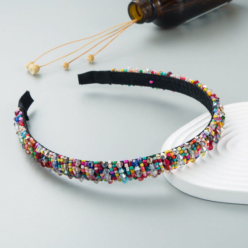 Handcrafted Beaded Headband Stylish Daily Hair Accessory