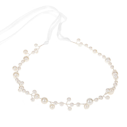 Bridal Pearl Headband Trendy Minimalist Hair Accessory