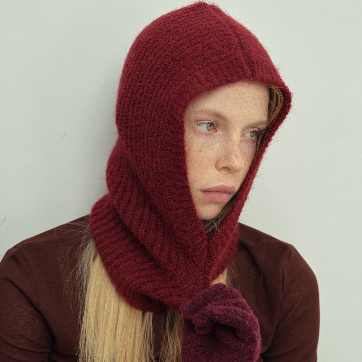 Classic Knitted Alpaca Blend Beanie for Women