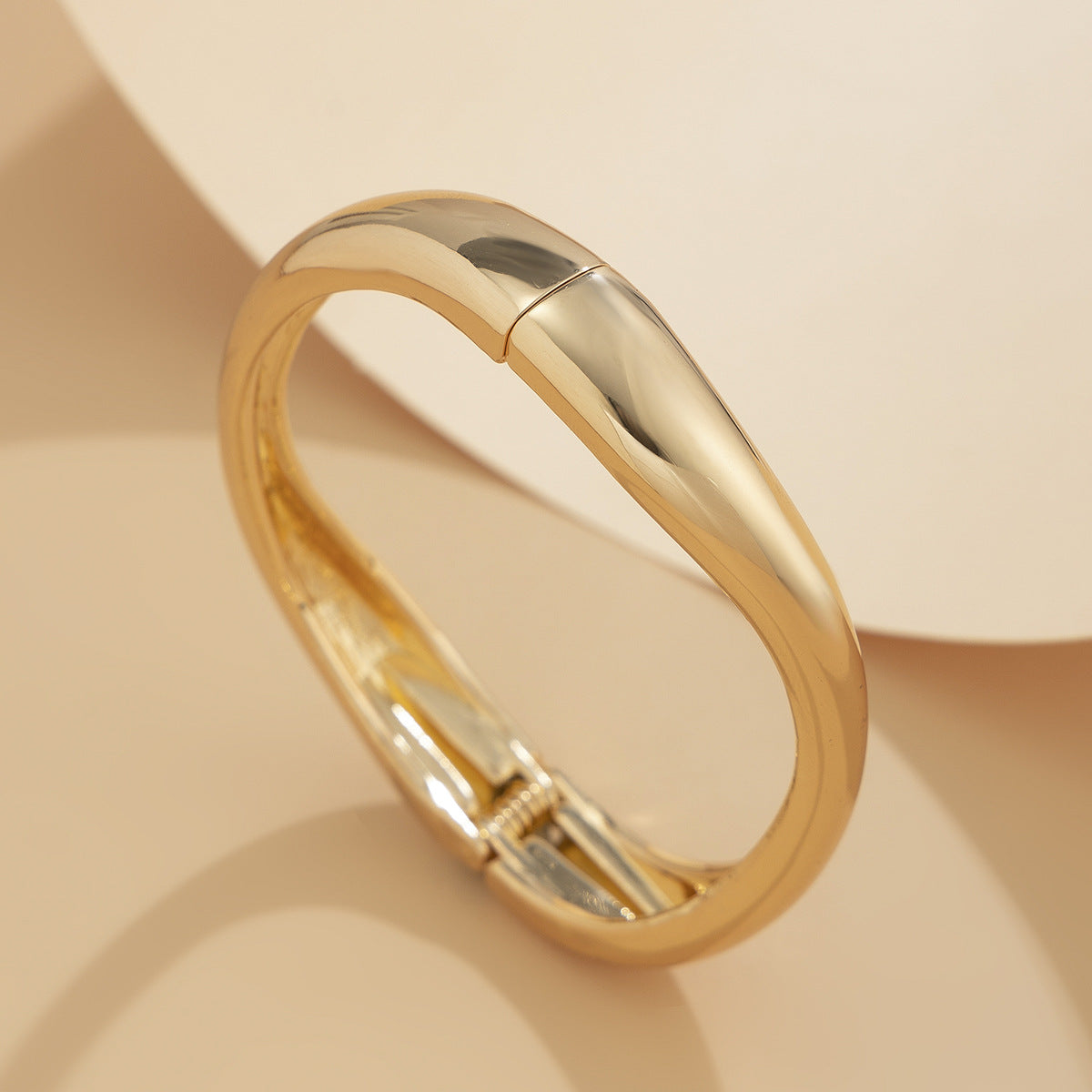 Trendy Open-Cuff Bracelets with Geometric Design