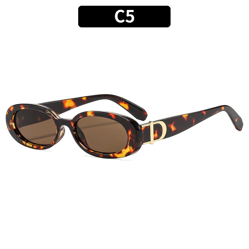Vintage Oval Women's Summer Sunglasses UV400 Protection