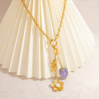 DIY Stainless Steel Butterfly And Star Pendant Necklace