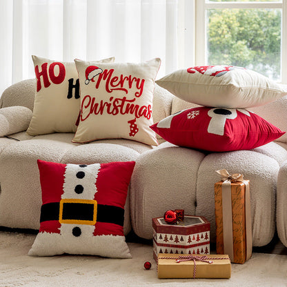 Cozy Square Christmas Decor Cushion Covers