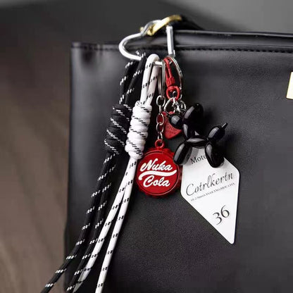 Minimalist Braided Rope Keychain Bag Charm