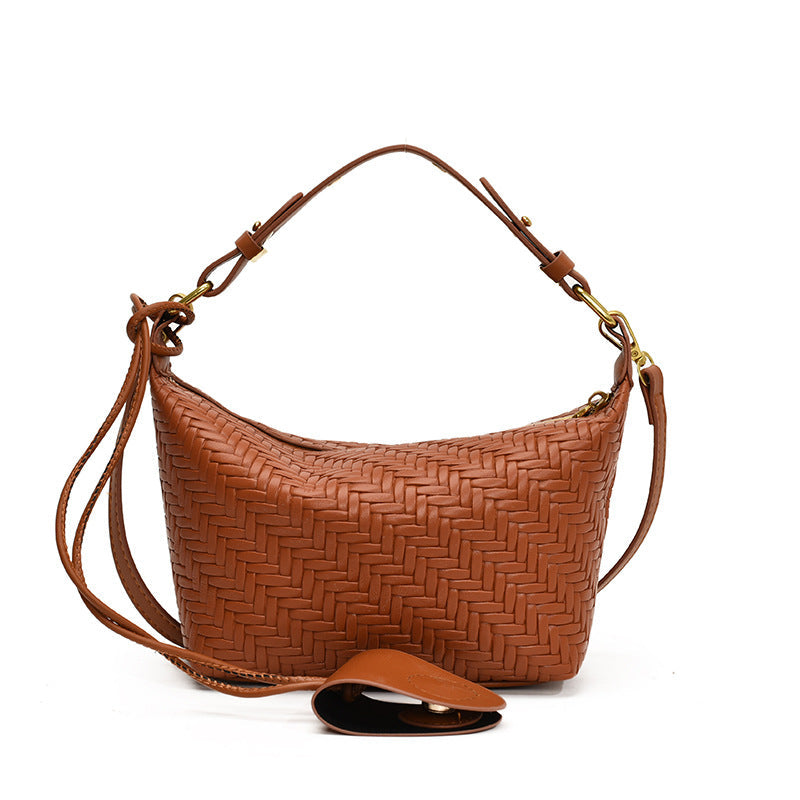 Vintage-Inspired Large Capacity Woven Tote Bag for Women