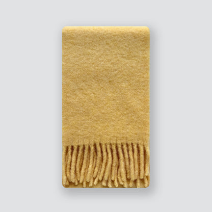 Alpaca Blend Scarf with Fringe - Elegant All-Season Accessory