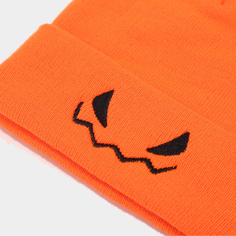 Funny Halloween Pumpkin Winter Warm Beanie Hat
