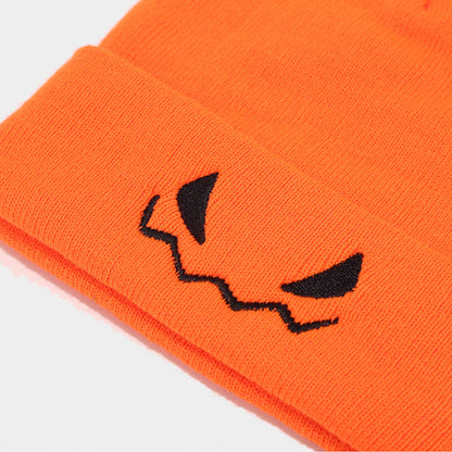 Funny Halloween Pumpkin Winter Warm Beanie Hat