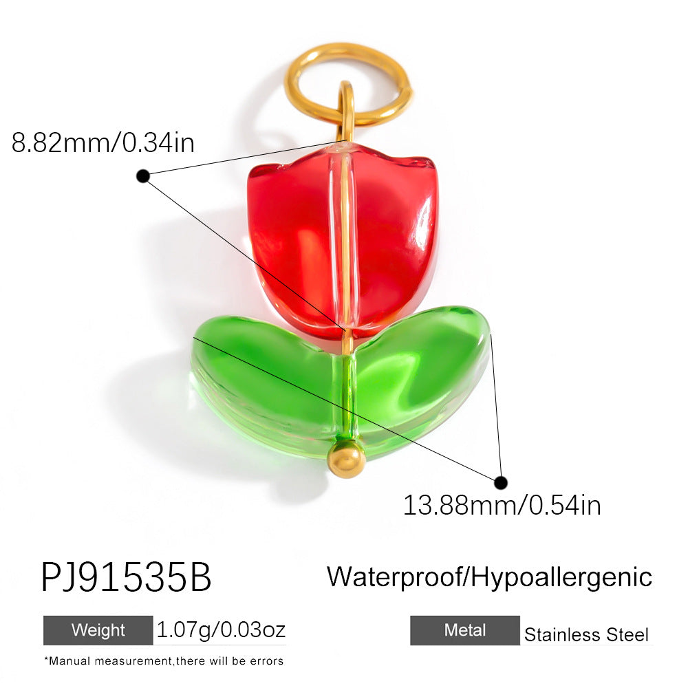 Fashionable DIY Jewelry Pendant Necklace Stainless Steel 18K Gold Plated