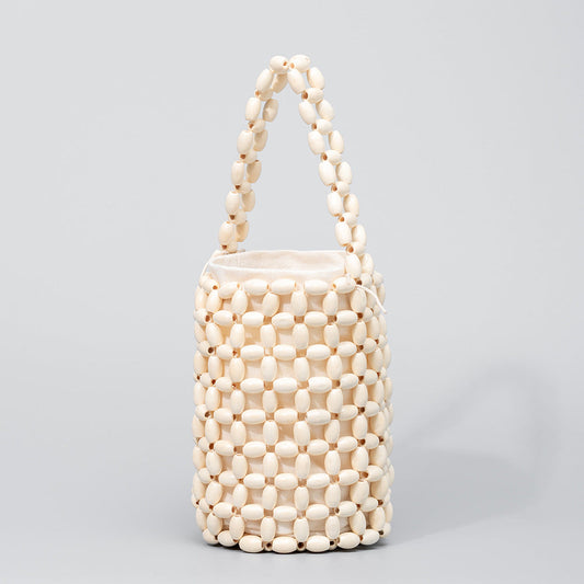 Wooden Bead Bucket Handmade Bags