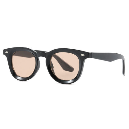 Trendy Oval Frame Sunglasses Stylish UV400 Protection