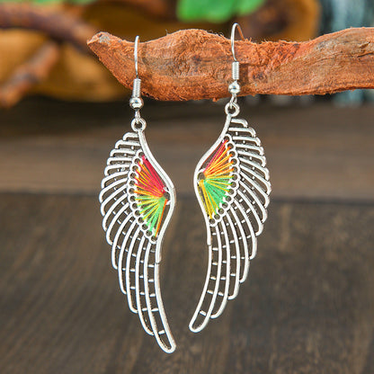Fashion Bohemian Flower Earrings Vintage Silver Casual Statement Jewelry