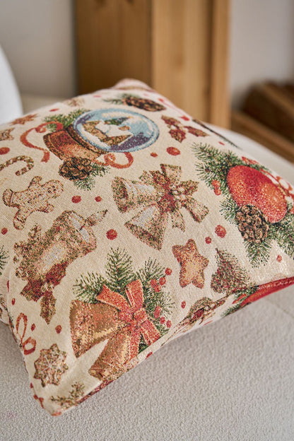 Elegant Christmas Jacquard Home Decor Pillow Case