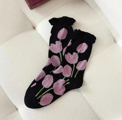 Rufia - Tulip Pattern Socks