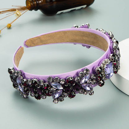 Baroque Style Rhinestone Headband Fashionable Hair Accessory