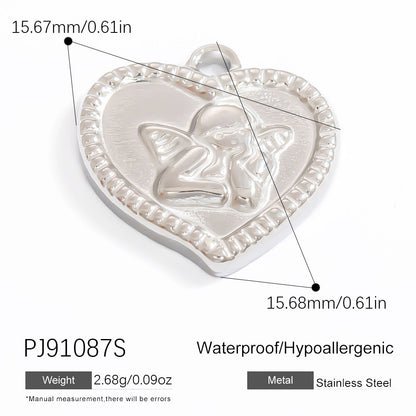 Stylish Steel Color Pendant Necklace Minimalist Design