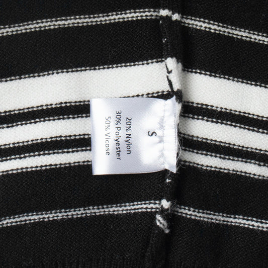 Striped Polo Collar Knitted T-Shirt Casual Retro Style