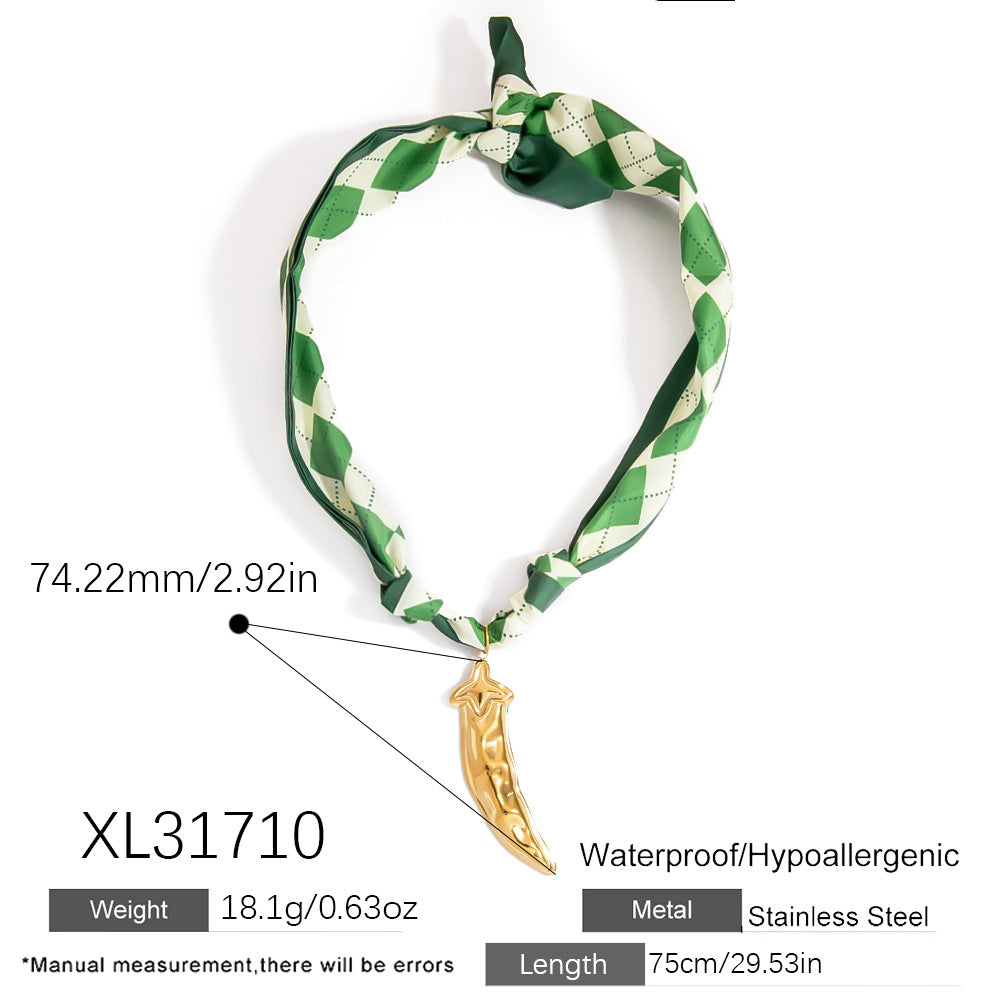 Dopamine Sunflower Pendant Necklace and Bracelet Set - Stainless Steel
