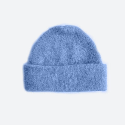 Solid Color Wool Blend Knit Beanie for Women