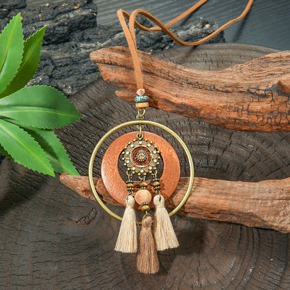 Trendy Bohemian Tassel Necklace Zinc Alloy Travel Jewelry