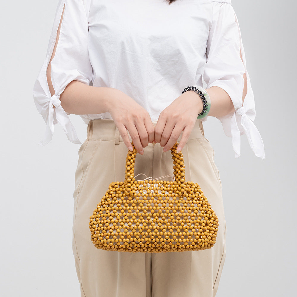 Handmade Wooden Bead Handbags
