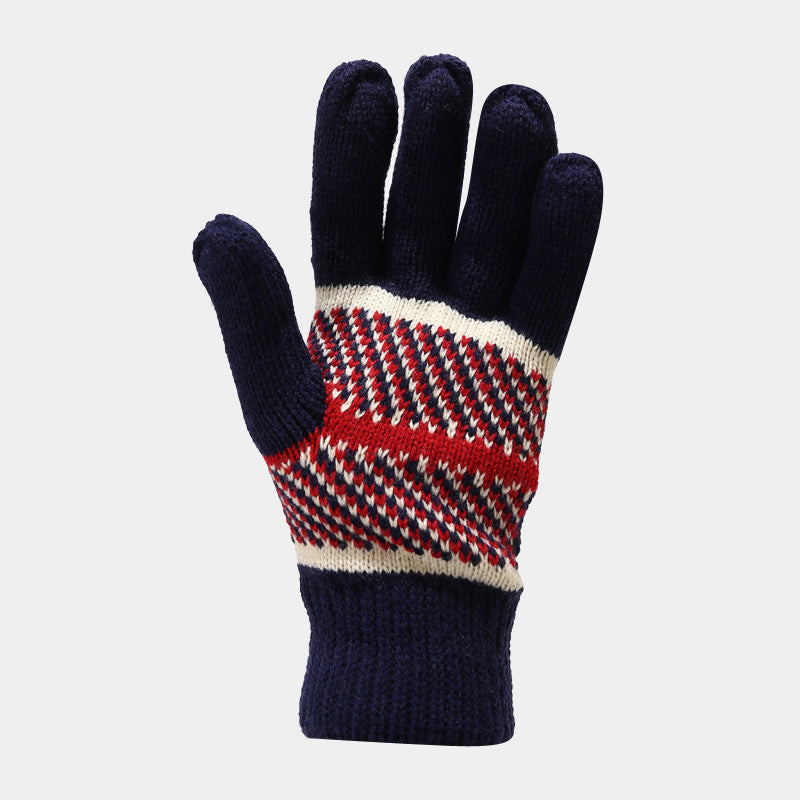 3 Pcs Winter Union Jack Scarf Hat Gloves Set