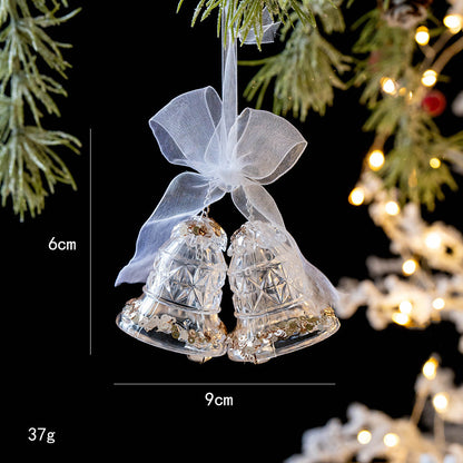 Snowflake Sequins Transparent Christmas Tree Hanging