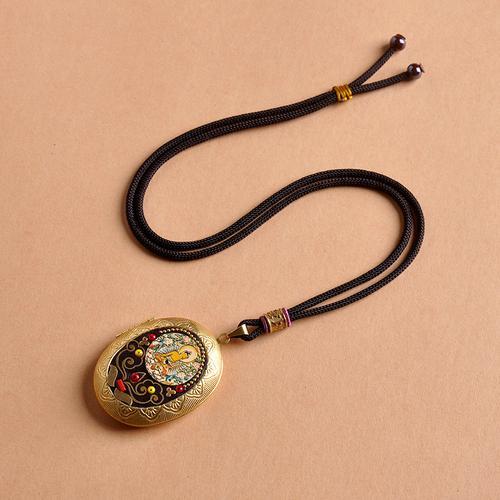 Pure Copper Gawu Box Pendant  Tathagata Life Necklace Nepal &Tibetan Pendant