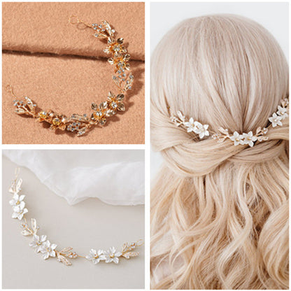 Bridal Wedding Handmade Hair Chain Headband Accessory