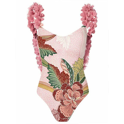 Ruffle Backless Swimwear String Cover