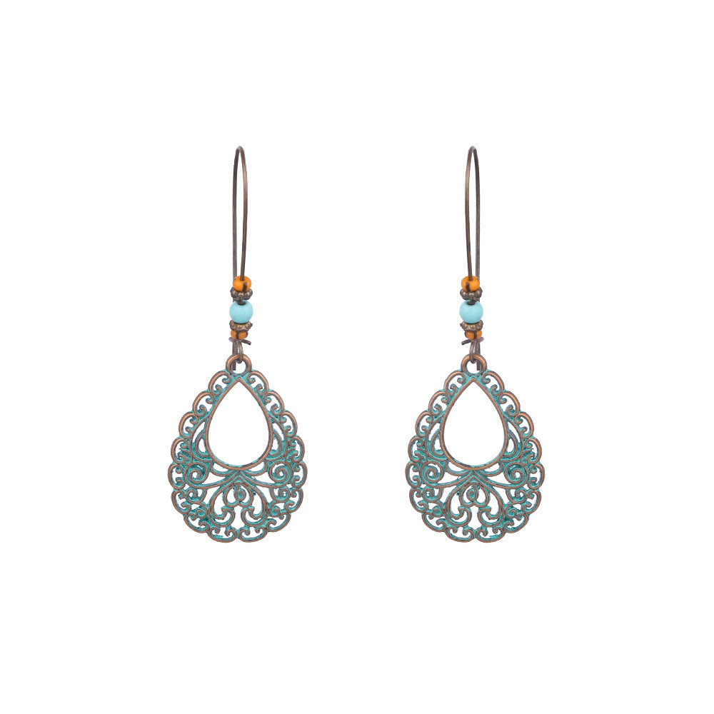 Geometric Handmade Tassel Earrings Retro Bohemian Accessories