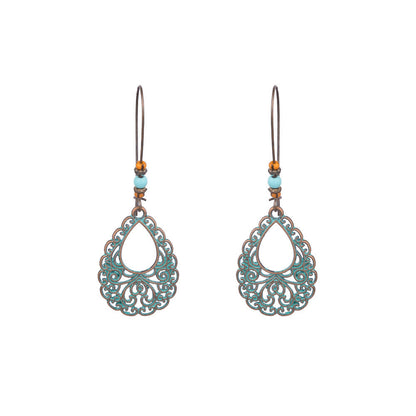 Geometric Handmade Tassel Earrings Retro Bohemian Accessories