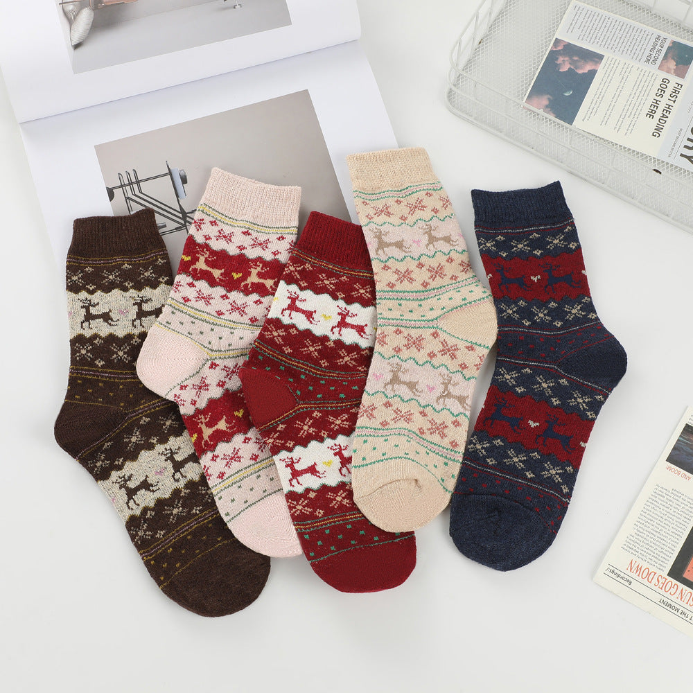 Christmas Cute Thick Warm Crew Socks