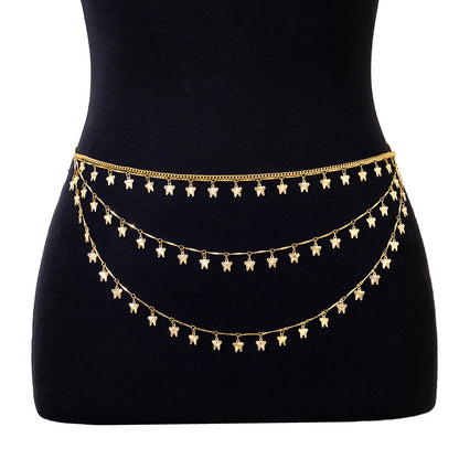 Sexy Star Peral Butterfly Chain